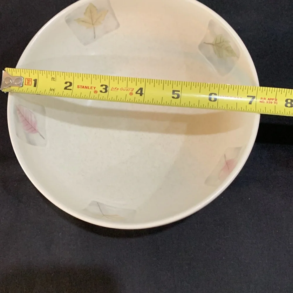 Mikasa Woodland High Fired Leaf Motif Bowl
